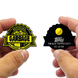 Large Official Garbage Yellow Pin