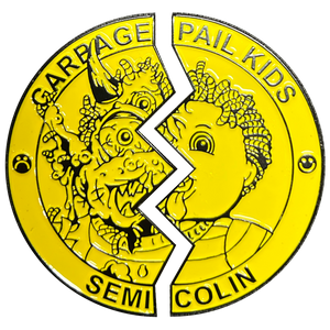 Yellow Color Proof Semi Colin 2 Coin set with free hard case