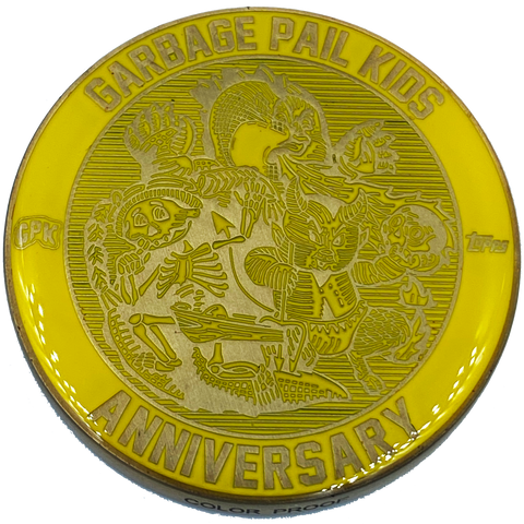 Yellow Color Proof Coin 003 Topps Officially Licensed challenge coin Garbage Pail Kids GPK Nation