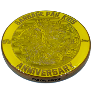 Yellow Color Proof Coin 001 Topps Officially Licensed challenge coin Garbage Pail Kids GPK Nation