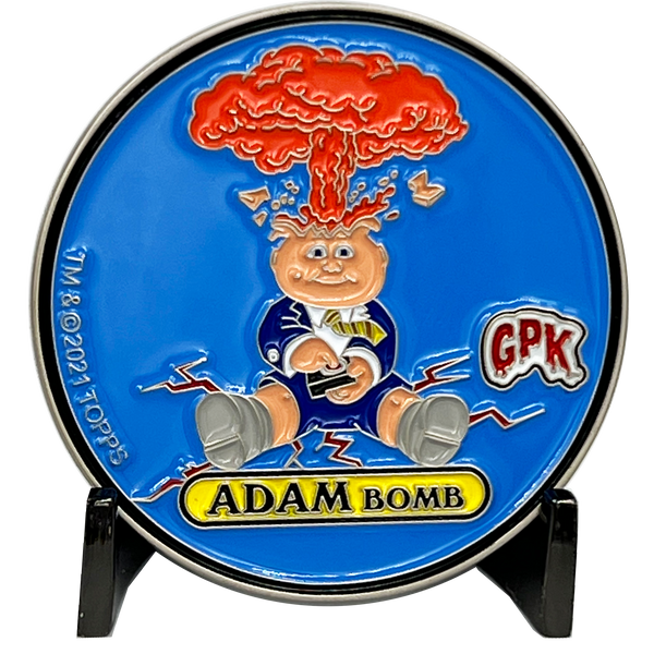 Adam Bomb Challenge Coin with Mini Card inset on back only 50 made GPK-BB-005