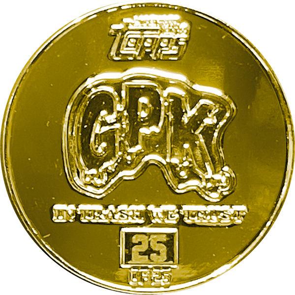 24 KT Gold Plated Micro-Mini 1.5 inch SIMKO Adam Bomb TOPPS Officially Licensed Adam Bomb GPK Nation Challenge Coin Garbage Pail Kids