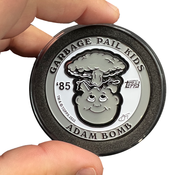 LIMIT 1 PER PERSON  ***GRAY PLUME***  Adam Bomb 2-piece coin GRAY variation GPK-AA-005