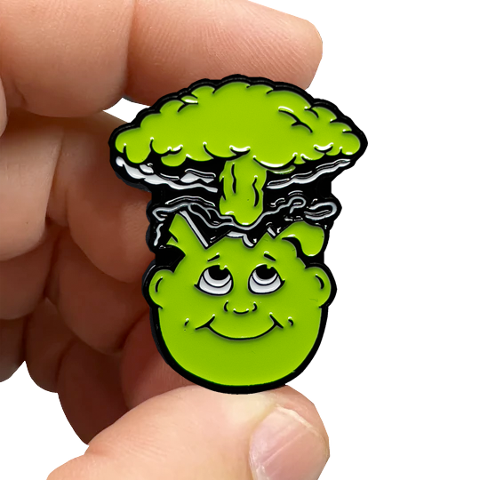 LIMIT 1 PER PERSON  ***BOOGER GREEN***  (it's Snot Lime) Adam Bomb 2-piece coin BOOGER GREEN variation GPK-AA-005