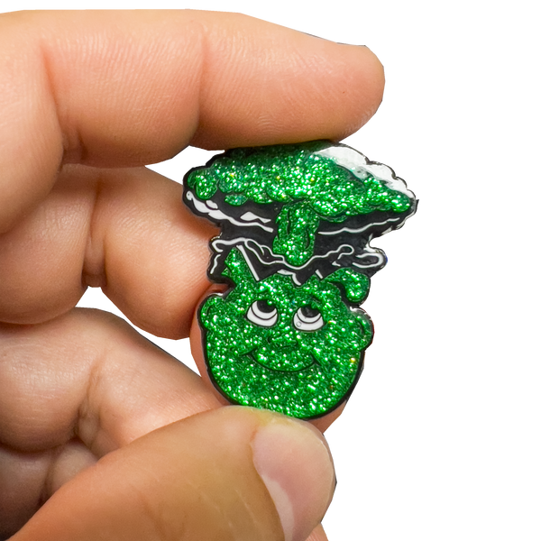 1 Per Person ***EMERALD GLITZ*** Adam Bomb 2-piece coin GREEN GLITTER variation GPK-AA-005