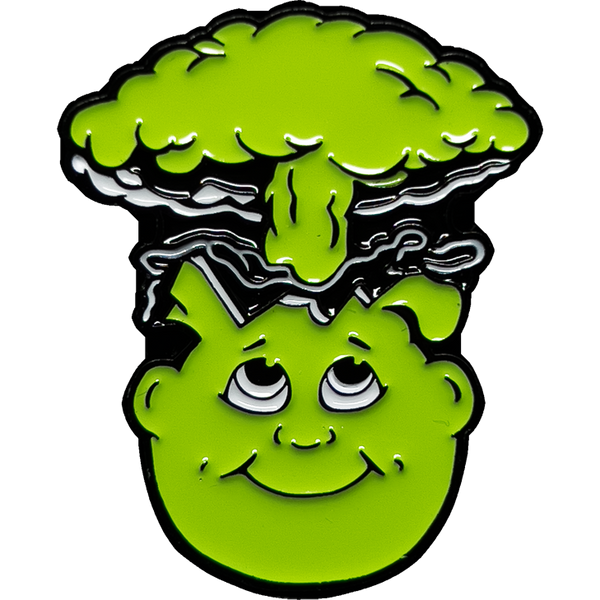 LIMIT 1 PER PERSON  ***BOOGER GREEN***  (it's Snot Lime) Adam Bomb 2-piece coin BOOGER GREEN variation GPK-AA-005