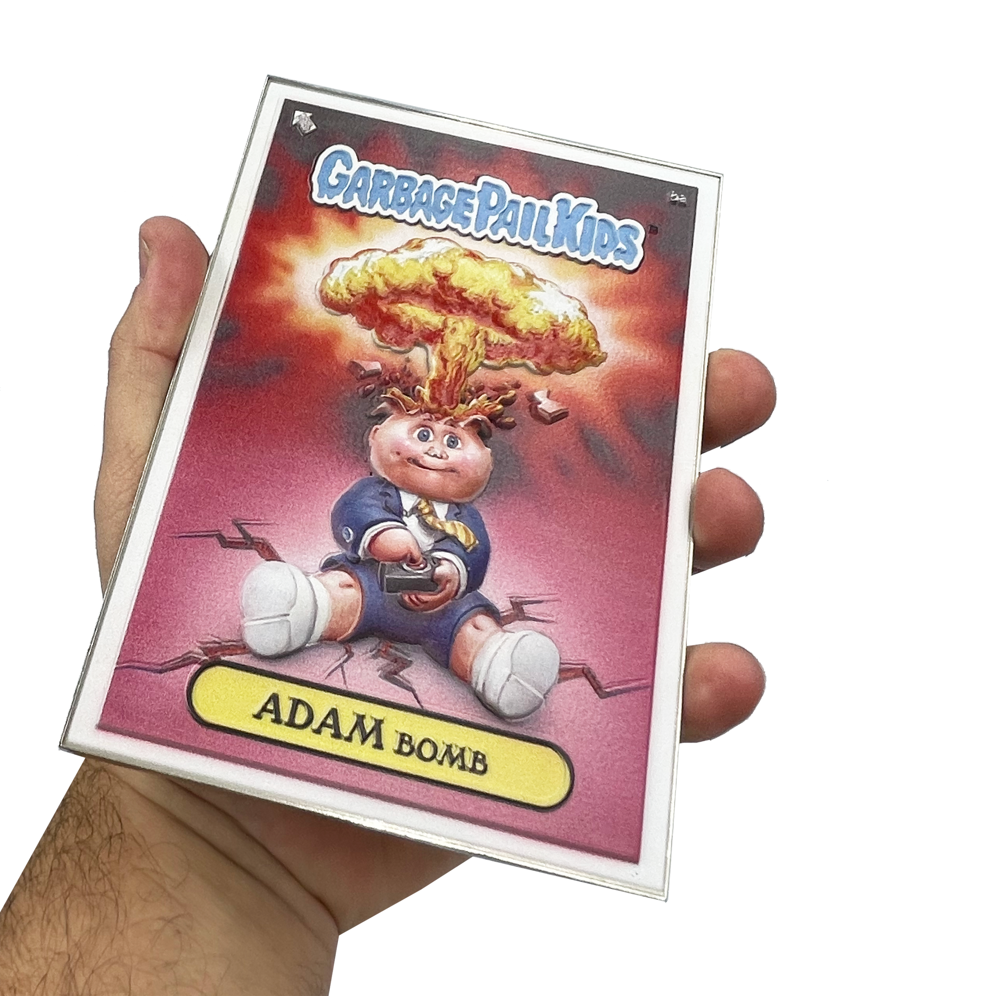 3D Full Color Adam Bomb GPK OS1 Metal Card Garbage Pail Kids 35th Anniversary Officially Licensed Topps Medallion