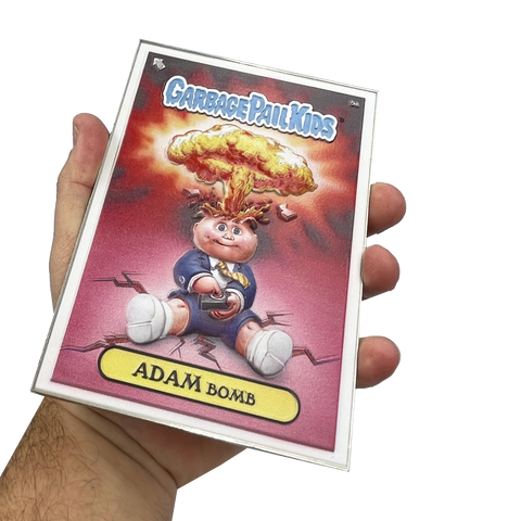 3D Full Color Adam Bomb GPK OS1 Metal Card Garbage Pail Kids 35th Anniversary Officially Licensed Topps Medallion