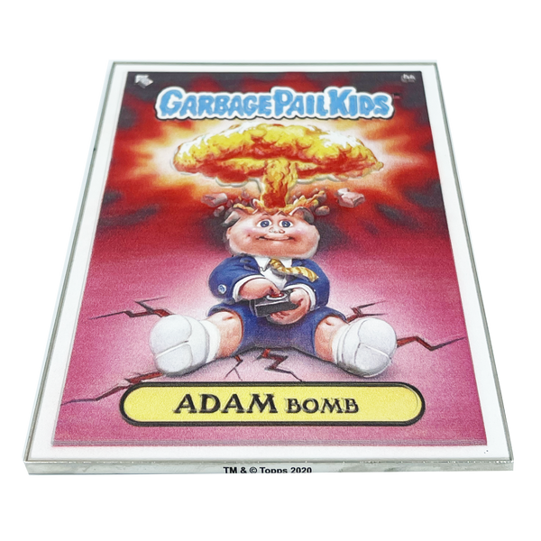 3D Full Color Adam Bomb GPK OS1 Metal Card Garbage Pail Kids 35th Anniversary Officially Licensed Topps Medallion
