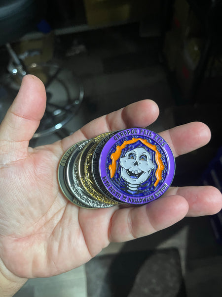 Beth Death 5-coin HALLOWEEN 2021 set by Topps Artist Andy Artz ONLY 15 SETS MADE