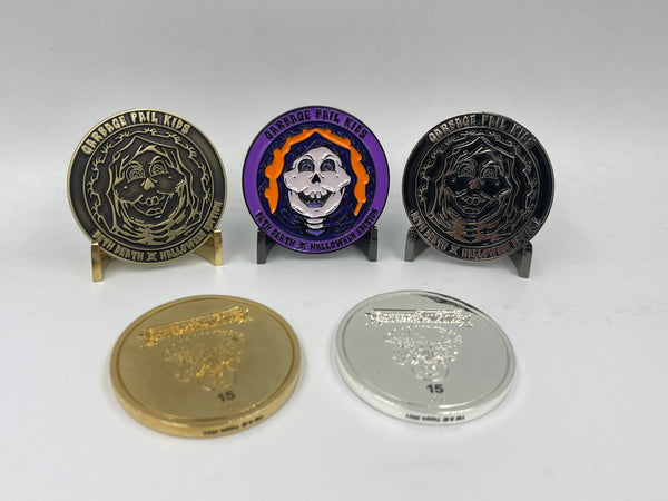 Beth Death 5-coin HALLOWEEN 2021 set by Topps Artist Andy Artz ONLY 15 SETS MADE