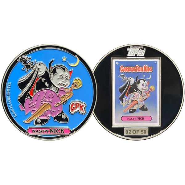 Nasty Nick Challenge Coin with Mini Card inset on back only 50 made GPK-DD-009