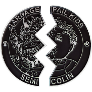 Black Color Proof Semi Colin 2 Coin set with free hard case
