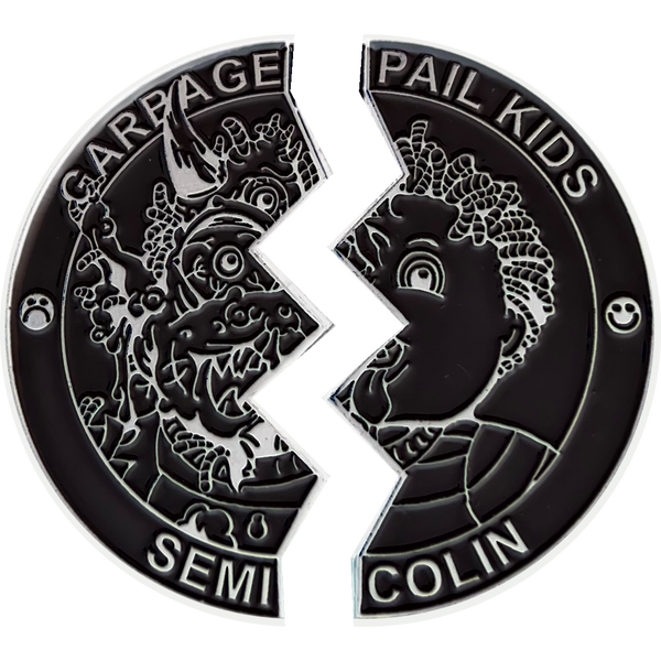 Black Color Proof Semi Colin 2 Coin set with free hard case
