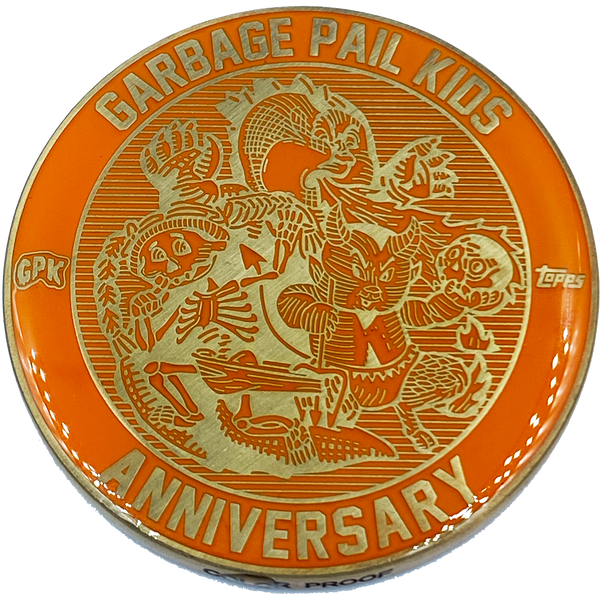 Orange Color Proof Coin 003 Topps Officially Licensed challenge coin Garbage Pail Kids GPK Nation