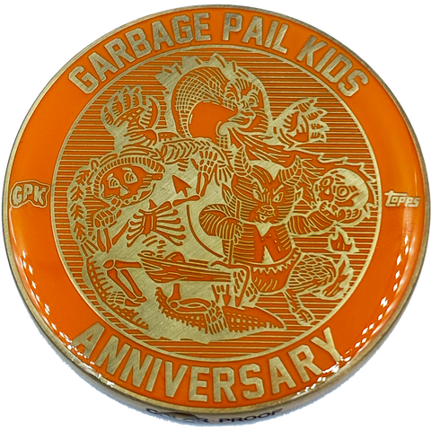 Orange Color Proof Coin 003 Topps Officially Licensed challenge coin Garbage Pail Kids GPK Nation