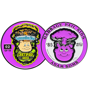 LIMIT 1 PER PERSON ***PURPLE NURPLE*** Adam Bomb 2-piece coin PURPLE variation GPK-AA-005