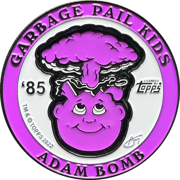 LIMIT 1 PER PERSON ***PURPLE NURPLE*** Adam Bomb 2-piece coin PURPLE variation GPK-AA-005