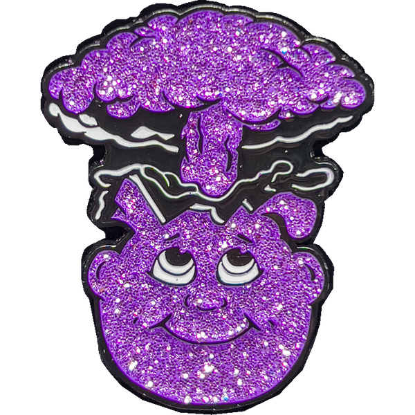 Limit 1 per person ***PURPLE GLITTER*** Adam Bomb 2-piece coin PURPLE GLITTER variation GPK-AA-005