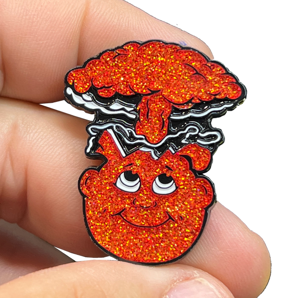 ***RED HEAD*** Adam Bomb 2-piece coin RED GLITTER variation GPK-AA-005