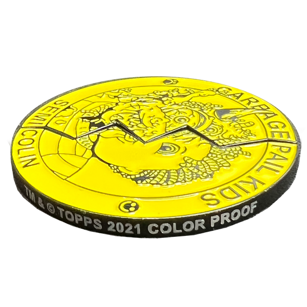Yellow Color Proof Semi Colin 2 Coin set with free hard case