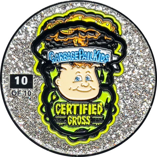 LIMIT 1 PER PERSON: ***SILVER ICICLE*** Adam Bomb 2-piece coin SILVER GLITTER variation GPK-AA-005