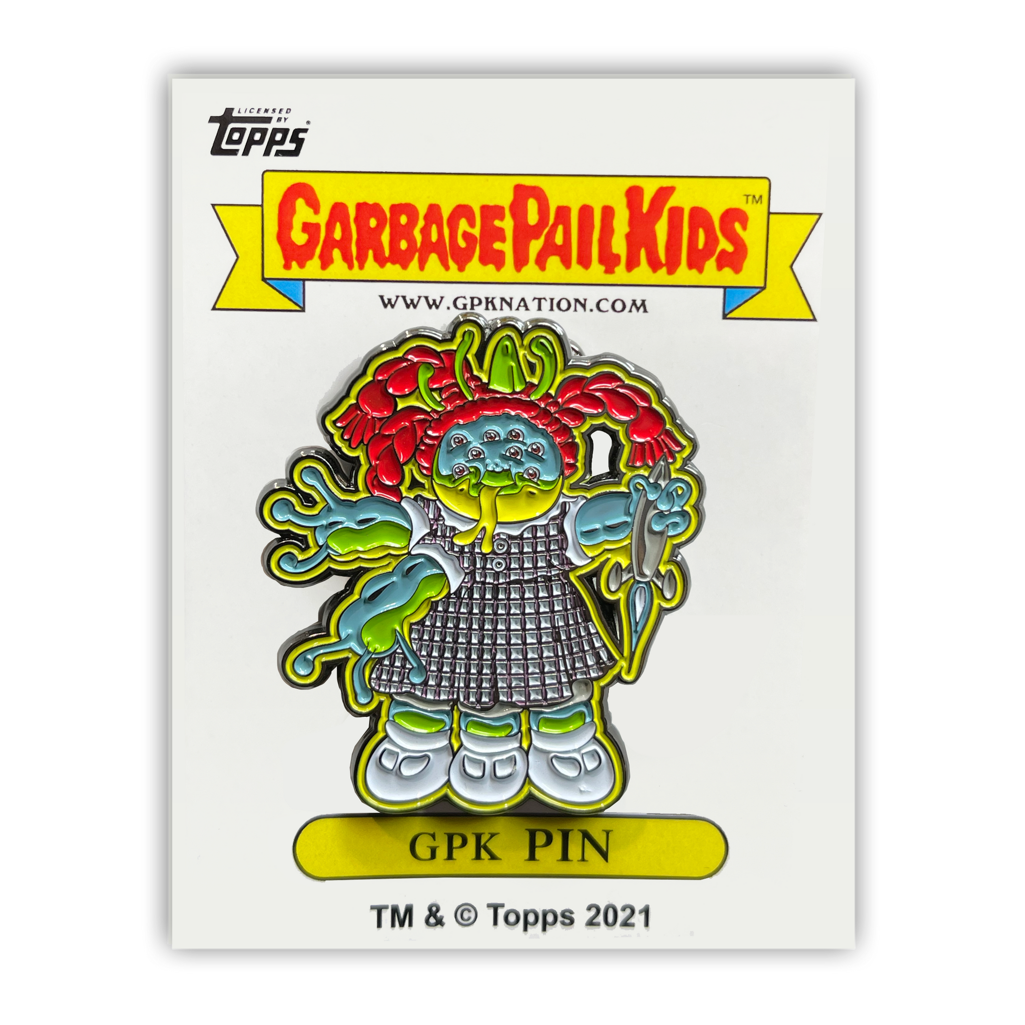 GPK-PP-002 Topps Officially Licensed GPK Spacey Stacy / Janet Planet Garbage Pail Kids Limited Edition pins
