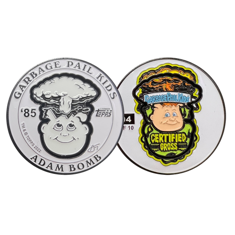 LIMIT 1 PER PERSON  ***WHITE ADAM***  Adam Bomb 2-piece coin WHITE variation GPK-AA-005