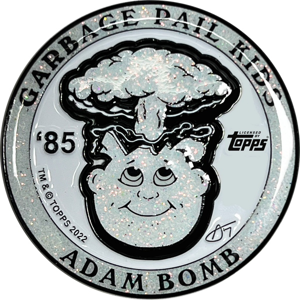 ***WHITE DIAMONDS*** Adam Bomb 2-piece coin WHITE GLITTER variation GPK-AA-005