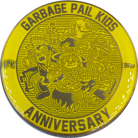 Yellow Color Proof Coin 002 Topps Officially Licensed challenge coin Garbage Pail Kids GPK Nation